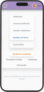 cambios de turno
